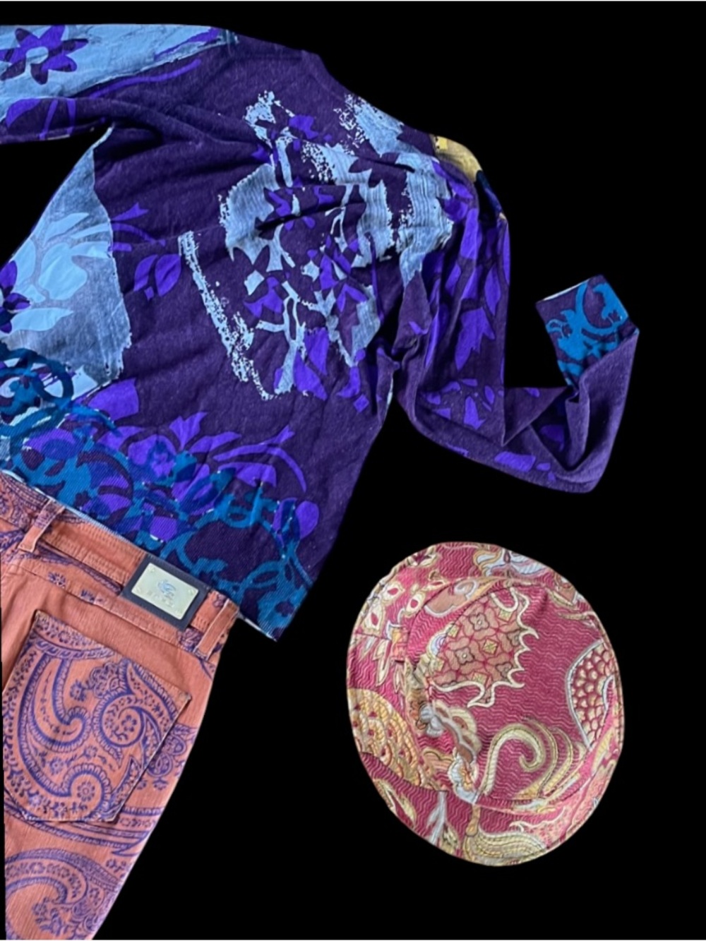 Etro Purple Cashmere Sweater